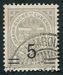 N°0111A-1916-LUXEMBOURG-ARMOIRIES-5 S/1C-GRIS 