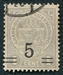 N°0111A-1916-LUXEMBOURG-ARMOIRIES-5 S/1C-GRIS 