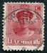 N°0123-1921-LUXEMBOURG-GRDE DUCHESSE CHARLOTTE-15C-CARMIN 