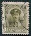 N°0124-1921-LUXEMBOURG-DUCHESSE CHARLOTTE-15C-BRUN/OLIVE 