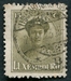 N°0124-1921-LUXEMBOURG-DUCHESSE CHARLOTTE-15C-BRUN/OLIVE 