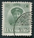 N°0126-1921-LUXEMBOURG-DUCHESSE CHARLOTTE-25C-VERT/GRIS 