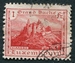 N°0132-1921-LUXEMBOURG-CHATEAU DE VIANDEN-1F-ROUGE 