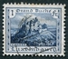 N°0157-1924-LUXEMBOURG-CHATEAU DE VIANDEN-1F-BLEU 