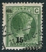 N°0202-1927-LUXEMBOURG-GRDE DUCHESSE CHARLOTTE-15 S/25C-VERT 