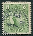 N°0062-1910-SUEDE-GUSTAVE V-5O-VERT 