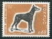 N°0816-1970-MONACO-CHIEN-DOBERMANN-40C 