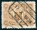 N°132-1922-BELGIQUE-10F-BRUN/JAUNE 