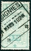 N°138-1923-BELGIQUE-20C-VERT-BLEU 