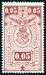 N°135-1923-BELGIQUE-5C-BRUN/ROUGE 