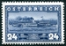 N°0497-1937-AUTRICHE-BATEAU LE JUPITER -24G-BLEU 