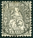 N°0034-1862-SUISSE-HELVETIA ASSISE-3C-NOIR 