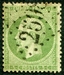 N°0020-1862-FRANCE-LOUIS NAPOLEON-5C-VERT 