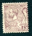 N°0019-1891-MONACO-PRINCE ALBERT 1ER-75C-VIOLET BRUN 