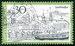 N°0636-1973-ALL FED-BATEAU A SARREBRUCK-30P-VERT/NOIR 