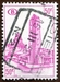 N°349-1953-BELGIQUE-GARE DE BRUXELLES MIDI-50F-ROSE/LILAS 