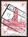 N°343-1953-BELGIQUE-GARE DE BRUXELLES NORD-8F-ROUGE CARMINE 