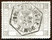 N°006-1879-BELGIQUE-ARMOIRIES-1F-GRIS 