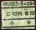 N°101-1920-BELGIQUE-ROUE AILEE-15C-VERT/JAUNE 