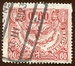 N°109-1920-BELGIQUE-ROUE AILEE-60C-ROUGE CARMINE 