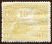 N°124-1920-BELGIQUE-LOCOMOTIVE-10F-JAUNE 