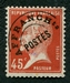 N°067-1922-FRANCE-TYPE PASTEUR-45C-ROUGE 