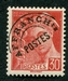 N°079-1922-FRANCE-TYPE MERCURE-30C-ROUGE 