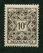 N°29-1946-MONACO-TAXE-10C-BRUN NOIR 