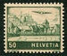 N°29-1941-SUISSE-LE LAC LEMAN-50C VERT FONCE 