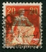 N°0119-1907-SUISSE-HELVETIA-20C ROUGE ET JAUNE 