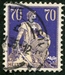 N°0207-1924-SUISSE-HELVETIA-70C-VIOLET ET BISTRE 