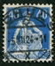 N°0164-1917-SUISSE-HELVETIA-40C-OUTREMER 