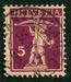 N°0198-1924-SUISSE-WALTER TELL-5C-LILAS S CHAMOIS 