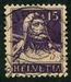 N°0141-1914-SUISSE-GUILLAUME TELL-15C-VIOLET S CHAMOIS 
