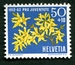 N°0704-1962-SUISSE-FLEUR-FORSYTHIA 