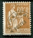 N°072-1922-FRANCE-TYPE PAIX-60C BISTRE 