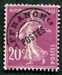 N°055-1922-FRANCE-SEMEUSE-20C-LILAS-ROSE 