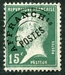 N°065-1922-FRANCE-TYPE PASTEUR-15C-VERT 