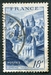N°0805-1948-FRANCE-ABBAYE DE CONQUES-18F-BLEU 