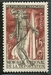 N°1050-1956-FRANCE-MEMORIAL DE STRUTHOF-15F-BRUN CARMIN 