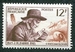 N°1055-1956-FRANCE-J H FABRE-12F-BRUN VIOLET 