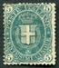 N°0040-1889-ITALIE-ARMOIRIES MAISON DE SAVOIE-5C-VERT 