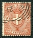 N°0056-1891-ITALIE-ARMOIRIES MAISON DE SAVOIE-2C-ROUGE BRUN 