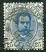 N°0061-1891-ITALIE-HUMBERT 1ER-25C-BLEU 