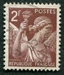 N°0653-1944-FRANCE-TYPE IRIS-2F BRUN 
