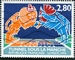 N°2880-1994-FRANCE-TUNNEL SOUS LA MANCHE-LION ET COQ-2F80 