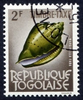 N°63-1964-TOGO REP-COQUILLAGES-MARGINELLA FABA-2F