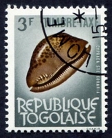 N°64-1964-TOGO REP-COQUILLAGES-CYPRAEA-3F