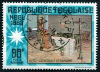 N°494-1983-TOGO REP-AUTEL CATHEDRALE DAPAONG-90F