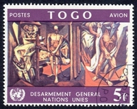N°075-1967-TOGO REP-TABLEAU DE JOSE VELA ZANETTI-5F